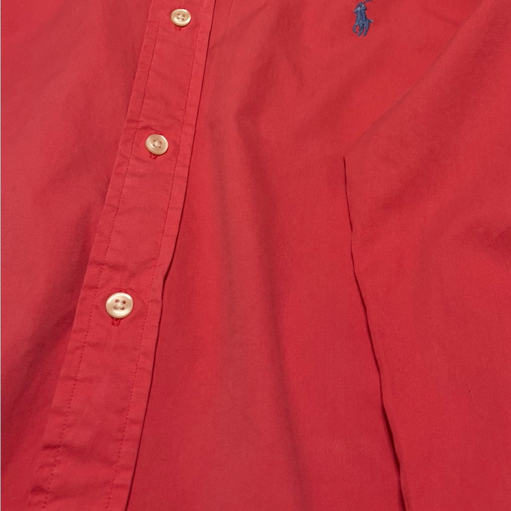 Polo by Ralph Lauren Salmon Button-Down Shirt Long Sleeve Men’s large - Picture 4 of 13